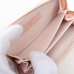 Chanel Quilted Coin Purse Wallet Pink