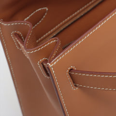 Hermes Kelly 28 Vintage Vache Natural - Stamp Square C