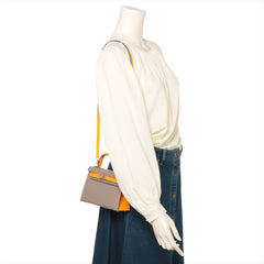 Hermes Special Order Mini Kelly Veau Epsom Etoupe