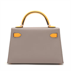 Hermes Special Order Mini Kelly Veau Epsom Etoupe