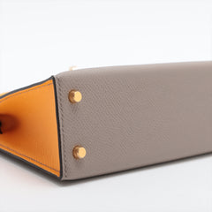 Hermes Special Order Mini Kelly Veau Epsom Etoupe
