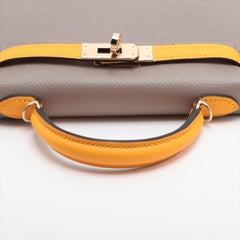 Hermes Special Order Mini Kelly Veau Epsom Etoupe