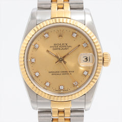 Rolex Datejust 31mm Two Toned with Diamonds Watch