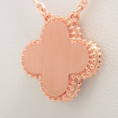 Van Cleef & Arpels Vintage Alhambra Rhodonite Diamond 2021 Holiday Necklace