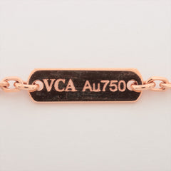 Van Cleef & Arpels Vintage Alhambra Rhodonite Diamond 2021 Holiday Necklace