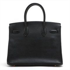 Hermes Birkin 30 Ardennes Black - Stamp E Square