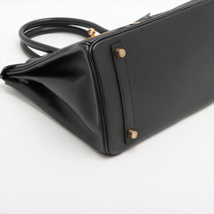 Hermes Birkin 30 Ardennes Black - Stamp E Square