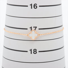 Van Cleef & Arpels Sweet Alhambra White Mother of Pearl MOP Bracelet