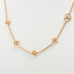 Louis Vuitton Flower Gold Necklace Costume Jewellery