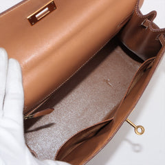 Hermes Kelly 28 Courchevel R Circle Stamp