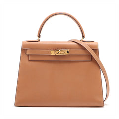 Hermes Kelly 28 Courchevel R Circle Stamp