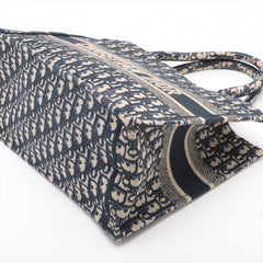 HOLD- BO Christian Dior Medium Oblique Navy Book Tote