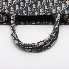 HOLD- BO Christian Dior Medium Oblique Navy Book Tote