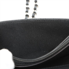 Chanel Coco Mark Caviar Black Wallet On Chain WOC