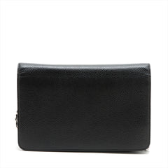 Chanel Coco Mark Caviar Black Wallet On Chain WOC