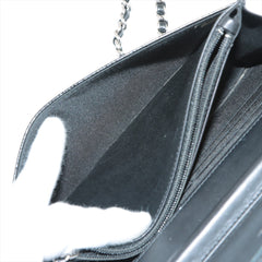 Chanel Coco Mark Caviar Black Wallet On Chain WOC
