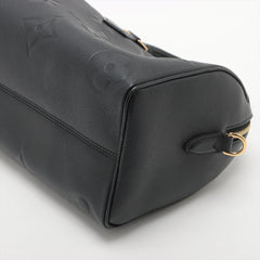 Louis Vuitton Monogram Empreinte Speedy Bandouliere  Black