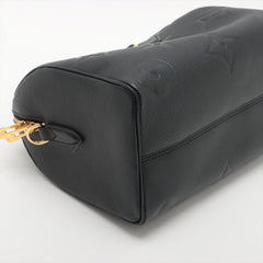 Louis Vuitton Monogram Empreinte Speedy Bandouliere  Black