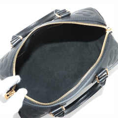 Louis Vuitton Monogram Empreinte Speedy Bandouliere  Black