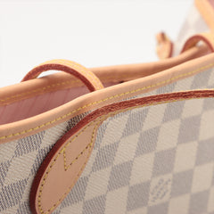 Louis Vuitton Damier Azur Neverfull MM Shoulder Bag