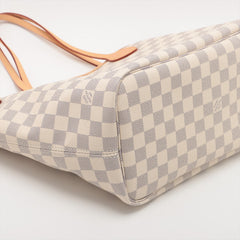 Louis Vuitton Damier Azur Neverfull MM Shoulder Bag