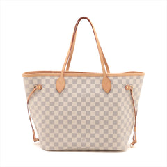 Louis Vuitton Damier Azur Neverfull MM Shoulder Bag