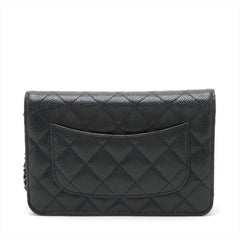 Chanel Wallet On Chain WOC Caviar Black (microchipped)