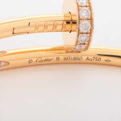 Cartier Juste Un Clou JUC Diamond Yellow Gold Size 15 Bracelet 2022