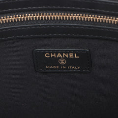 Chanel Classic Pouch Large Chevron Black Pouch Black