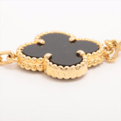 Van Cleef & Arpels Vintage Alhambra 5P Onyx Bracelet