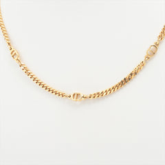Christian Dior CD Gold Necklace Costume Jewellery