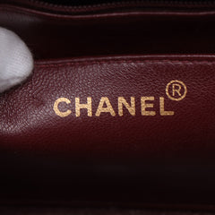 Chanel Vintage Medium Diana Lambskin 24k gold Black