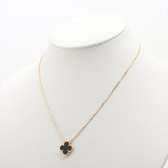 Van Cleef & Arpels Vintage Alhambra Onyx Necklace