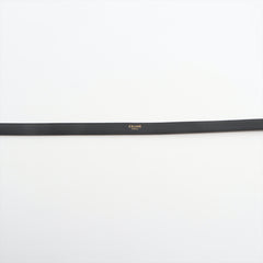 Celine Triomphe Black Leather Belt 75cm