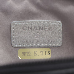 Chanel Camelia Lambskin Black Pouch Clutch