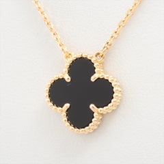 Van Cleef & Arpels Vintage Alhambra Onyx Necklace