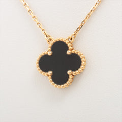 Van Cleef & Arpels Vintage Alhambra Onyx Necklace