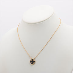 Van Cleef & Arpels Vintage Alhambra Onyx Necklace