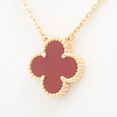 Van Cleef & Arpels Vintage Alhambra Carnelian Necklace 2023