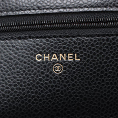 Chanel WOC Caviarskin Wallet On Chain Black (microchipped)