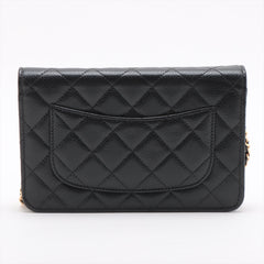 Chanel WOC Caviarskin Wallet On Chain Black (microchipped)