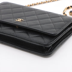 Chanel WOC Caviarskin Wallet On Chain Black (microchipped)