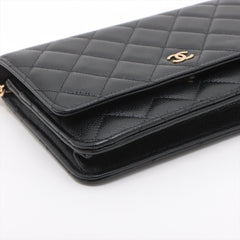 Chanel WOC Caviarskin Wallet On Chain Black (microchipped)