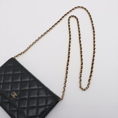 Chanel WOC Caviarskin Wallet On Chain Black (microchipped)