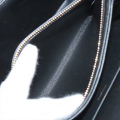 Celine Triomphe Teen Leather Shoulder Bag Black