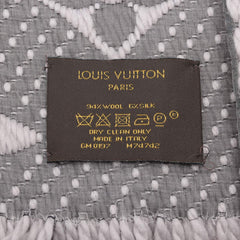 Louis Vuitton Logomania Grey Scarf