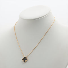 Van Cleef & Arpels Vintage Alhambra Onyx Necklace