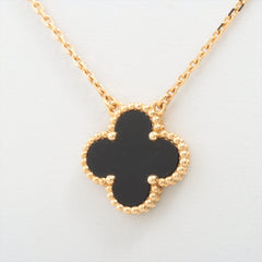 Van Cleef & Arpels Vintage Alhambra Onyx Necklace