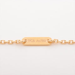 Van Cleef & Arpels Sweet Hammered rose gold Alhambra Necklace