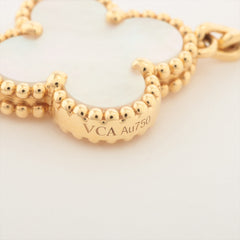 Van Cleef & Arpels Vintage Alhambra 5 Motif Mother of Pearl MOP Bracelet
